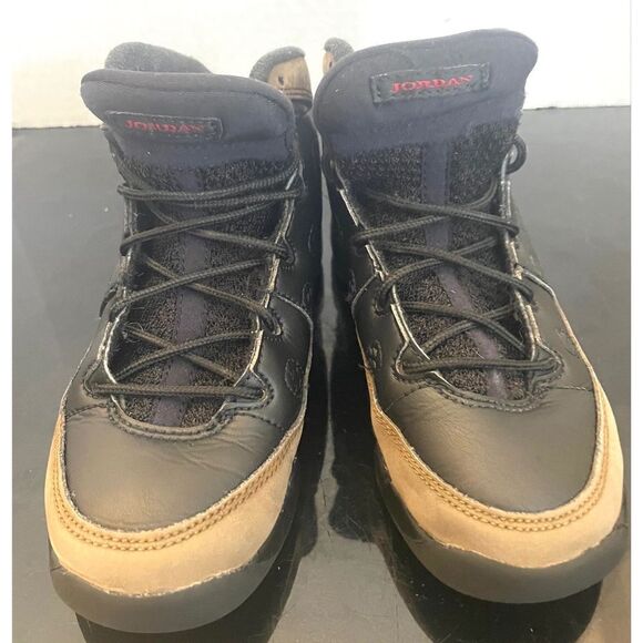 Little Kid's Jordan 9 Retro Black/True Red-Light Olive (401811 030) Size 13C - Picture 1 of 9